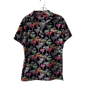 Kandy Golf Short Sleeve Cocktail Martini Short Sleeve Top Size XL